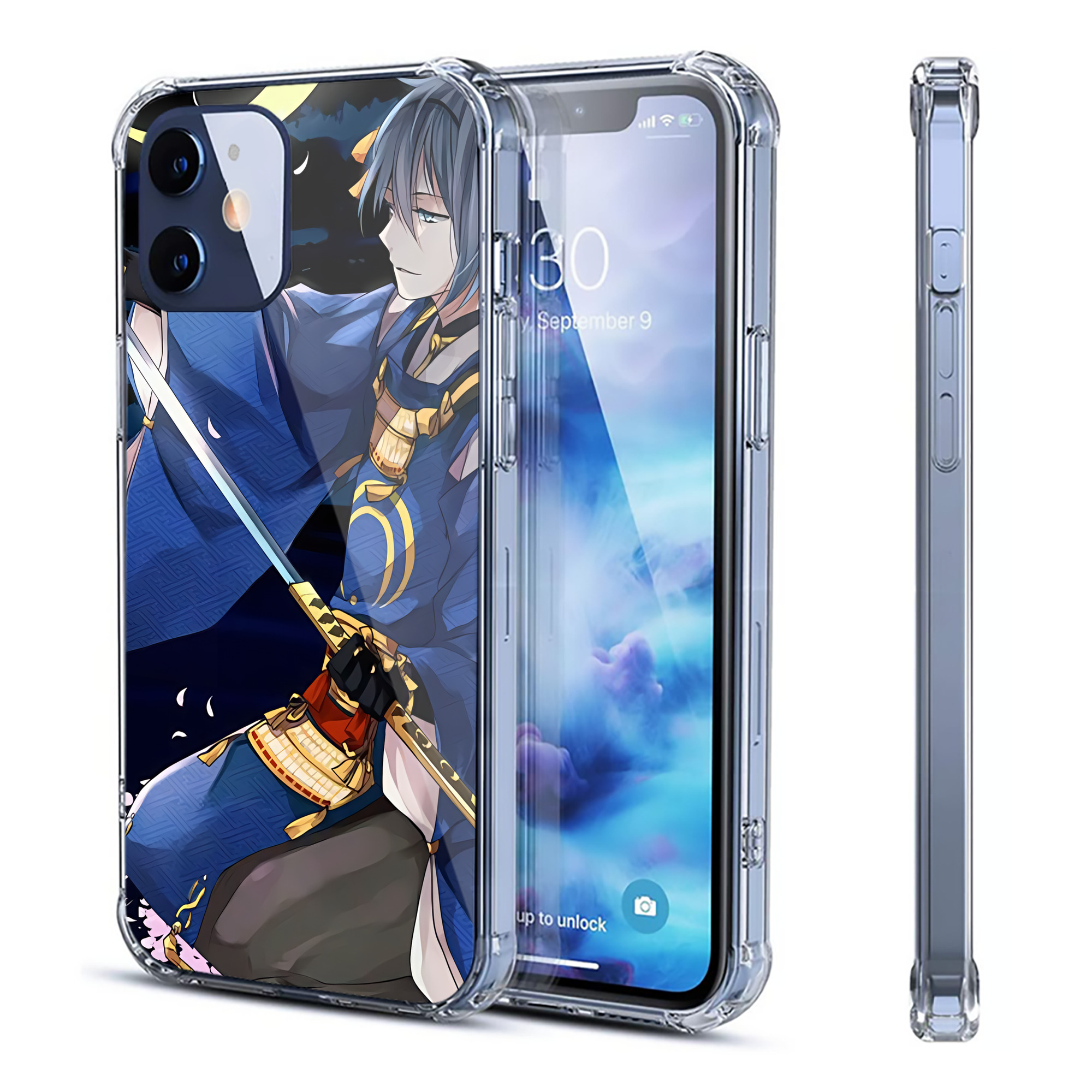 （画像用） 刀剣乱舞 Touken Ranbu 【iPhone 12シリーズ対応】透明スマホケース（クリアソフトケース）